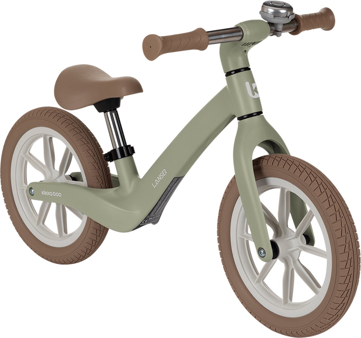 Kikkaboo Lanser Loopfiets - Legergroen (3800171212434)
