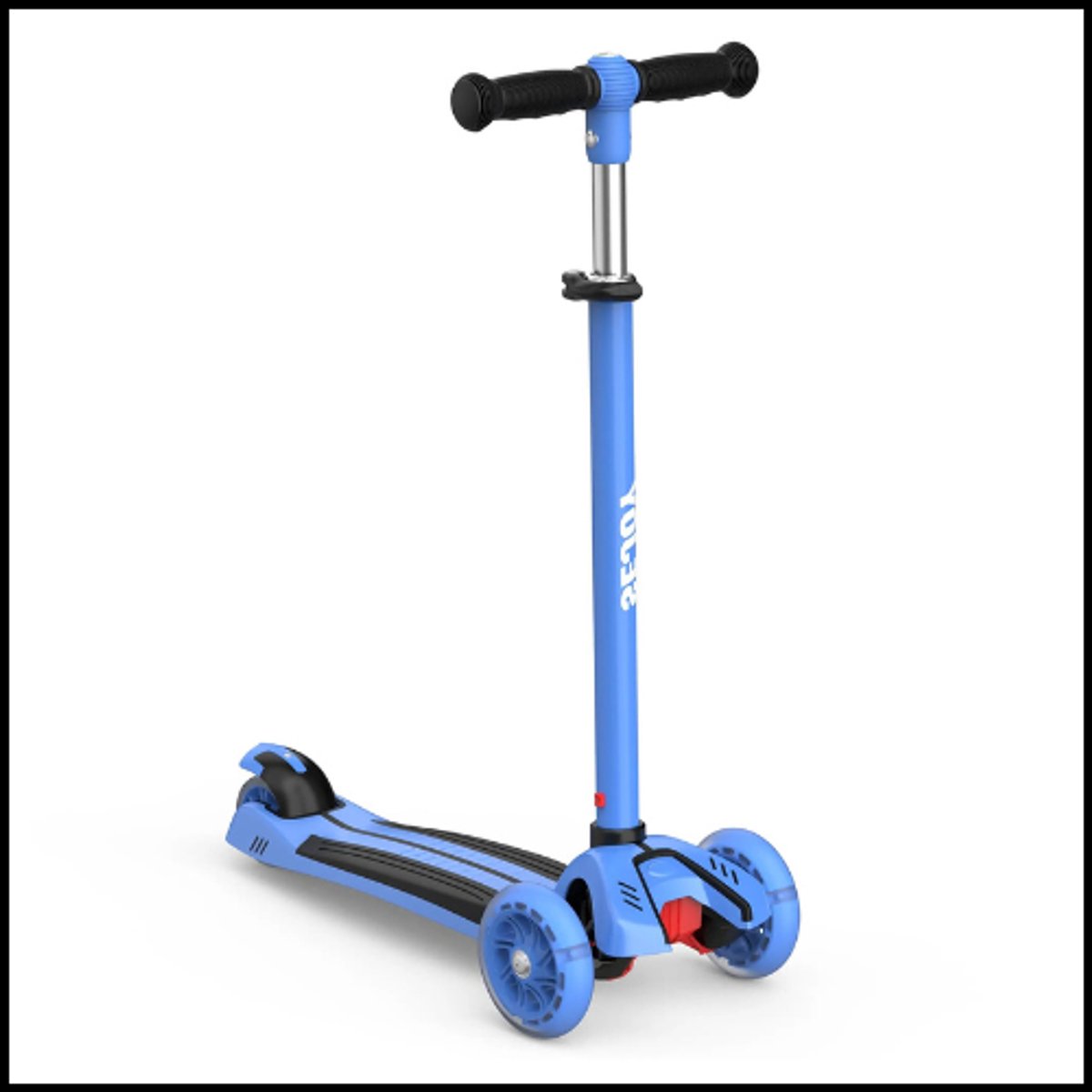 Kinderstep - Step - Kinderscooter 3-Wiel Verstelbaar - Opvouwbare Scooter - Verlichting in Wielen - Groeit Mee - Verstelbaar Stuur - Veilig & Lichtgewicht - Voor Kinderen 3-10 jaar - 70-150cm - Metaal + PP (6151845036038)
