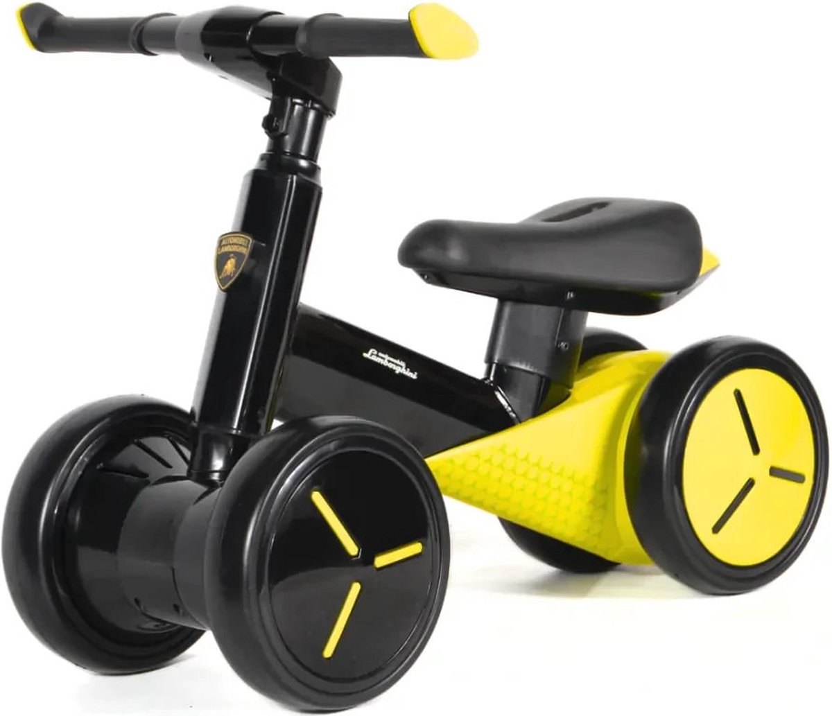 Lamborghini Mini - Loopfiets met Anti-slip Banden - tot 3 jaar - Geel (5413822544082)