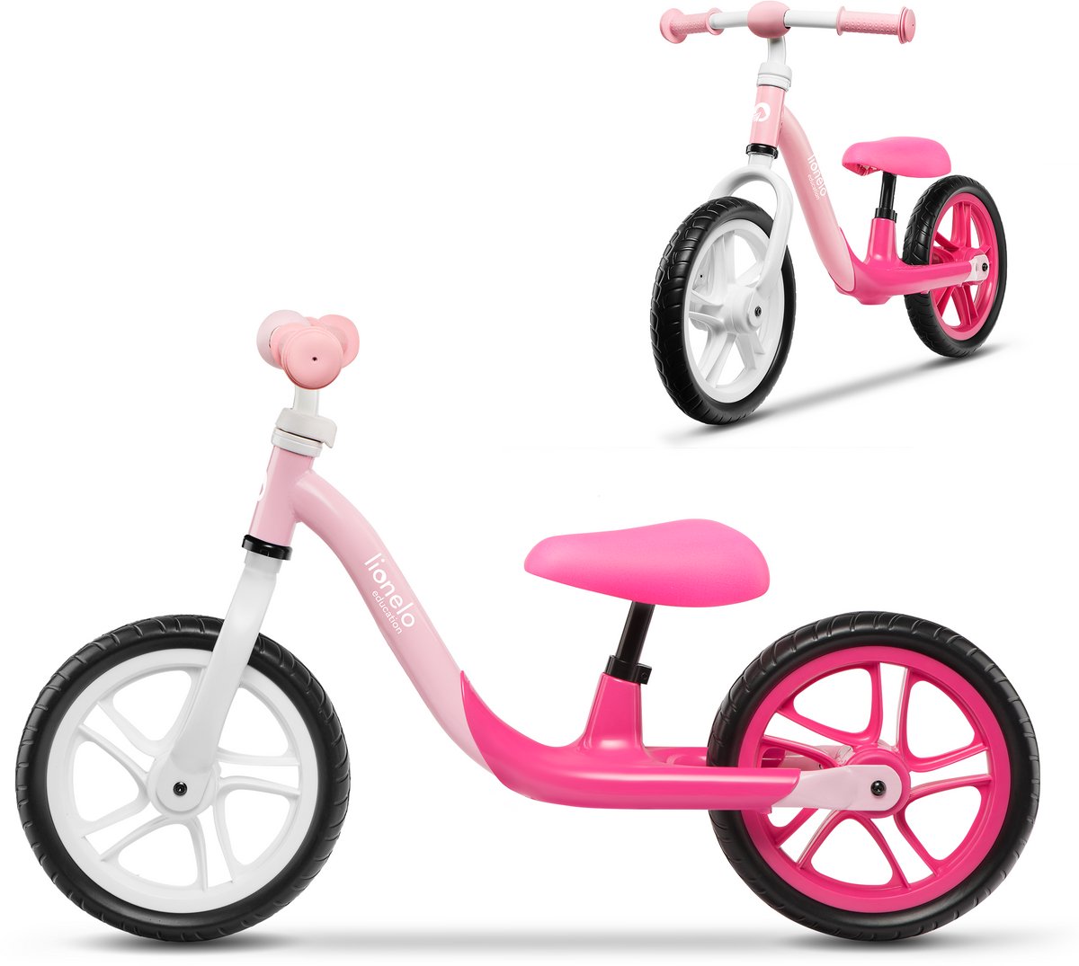 Lionelo Alex - Loopfietsen - Voor kinderen 3 tot 6 Jaar - tot 30kg - 12' EVA-schuimwielen - Balance Bike - Baby Fiets - Voor Jongens en Meisje (5902581657596)