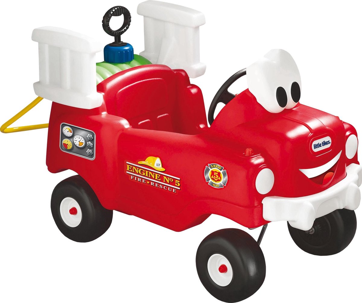 Little Tikes Cozy Coupe Brandweerwagen met Waterspuit Loopauto - Rood (0050743616129)