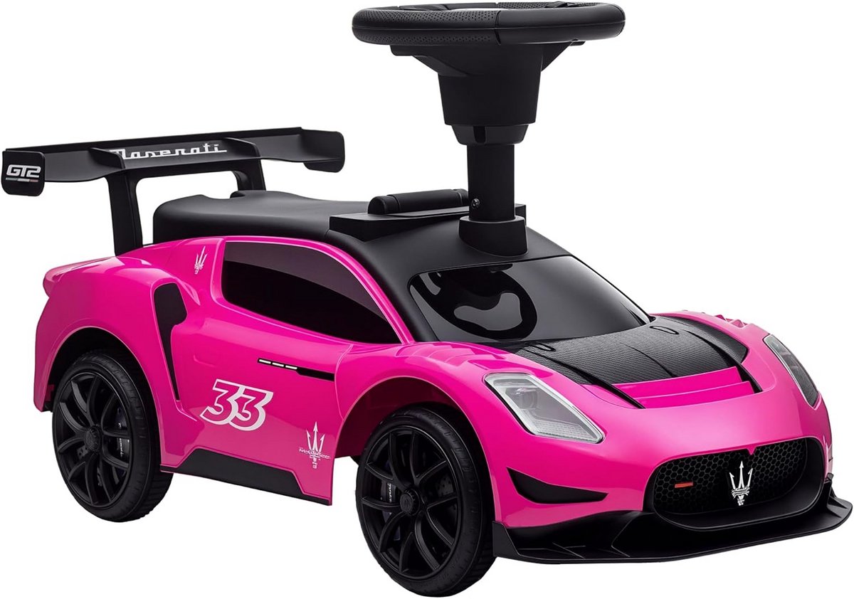 Loopauto Kinderen met Opbergruimte, Hoorn en Muziek - Loopfiets voor Jongens en Meisjes 1,5 - 5 Jaar Roze (9101037525076)