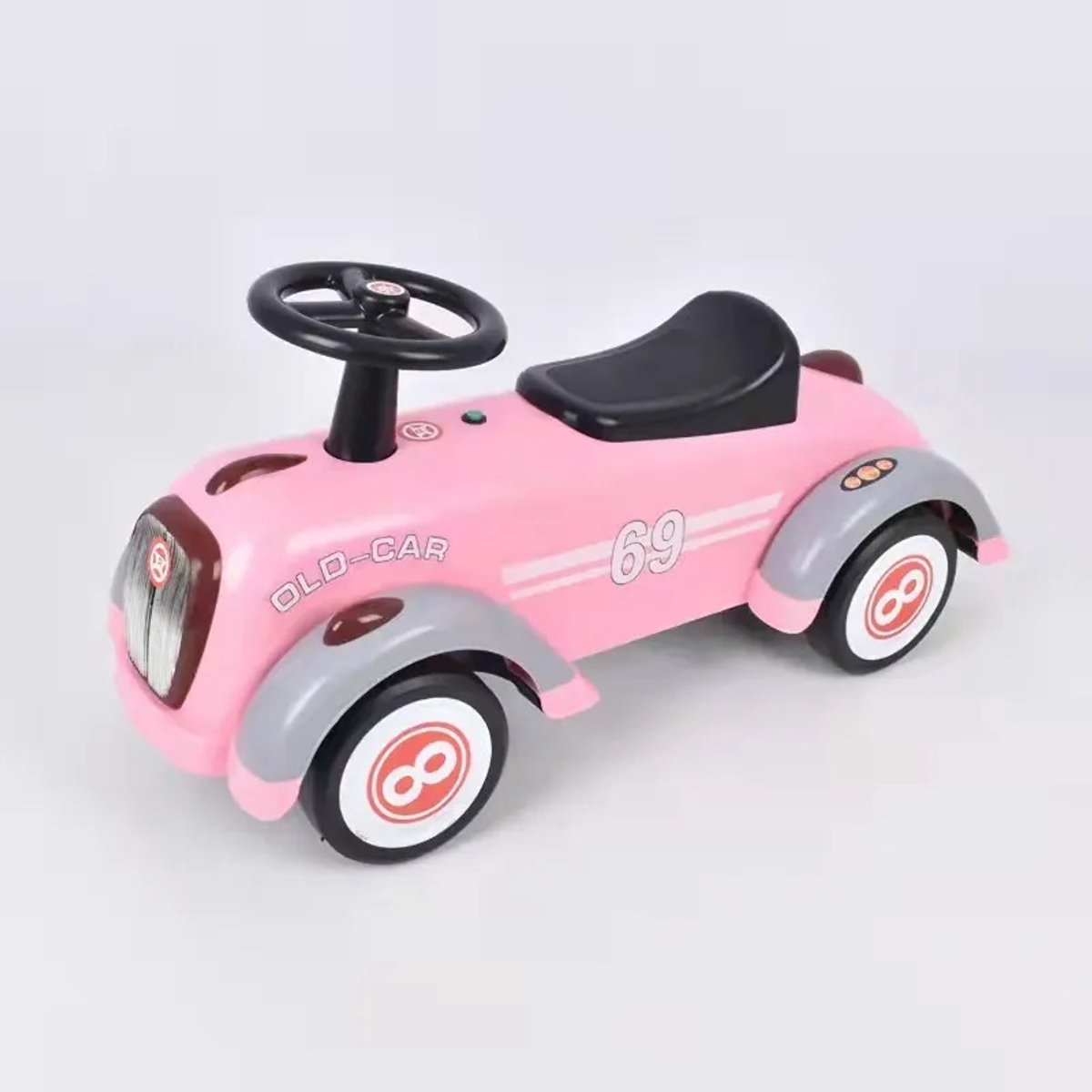 Loopauto Old Skool Roze, Loopauto Retro (8720589433854)