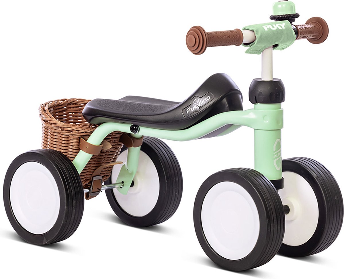 Loopfiets - Puky Pukylino Bundle Pastel Green - groen - stuurslotbegrenzer - vanaf 1 jaar (4015731030130)