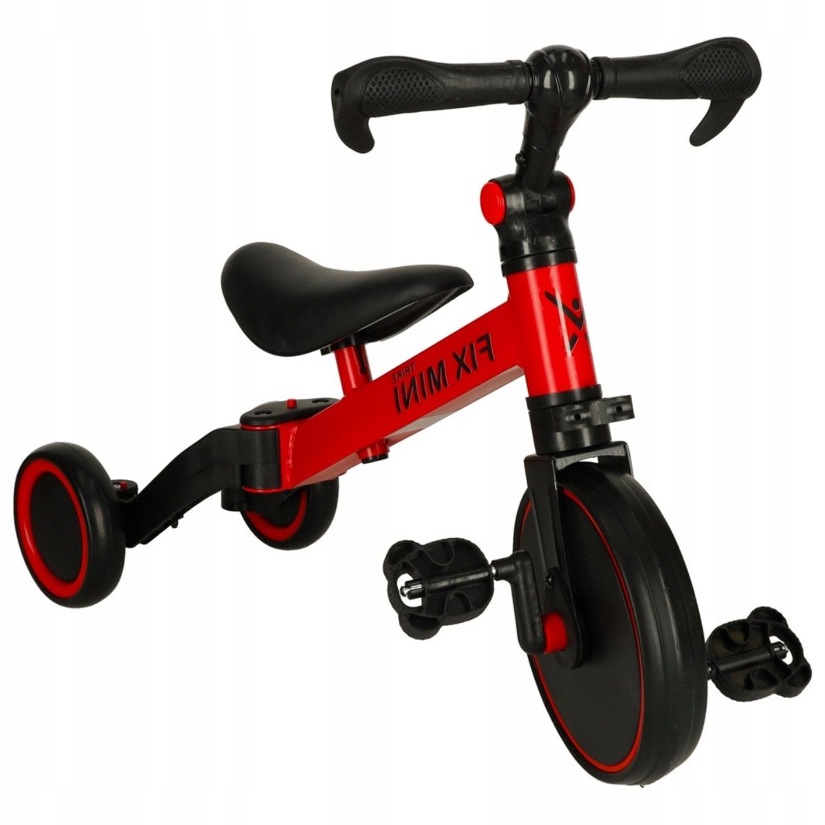 Loopfiets & Driewieler 3-in-1 Rood voor Kinderen (5903902660189)