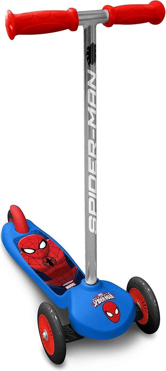 Marvel Spider-man 3-wiel Kinderstep - Steering Step - Jongens - Blauw;Rood (3496272501456)