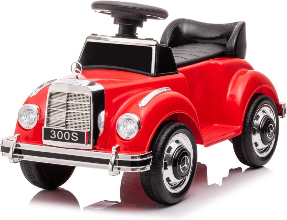 Mercedes 300S Loopauto - voor Kinderen - 2 tot 4 jaar - Claxon - Rood (5413822551998)