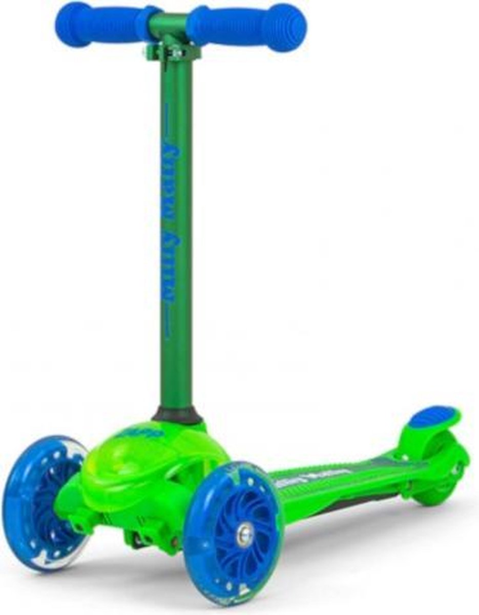 Milly Mally Kinderstep Zapp Scooter Junior Groen/blauw (5901761124149)