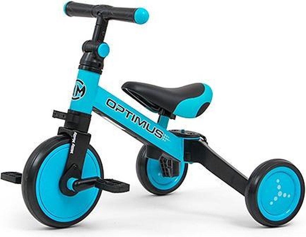 Milly Mally Optimus 3-in-1 - Loopfiets - Jongens en meisjes - Blauw (5901761125078)