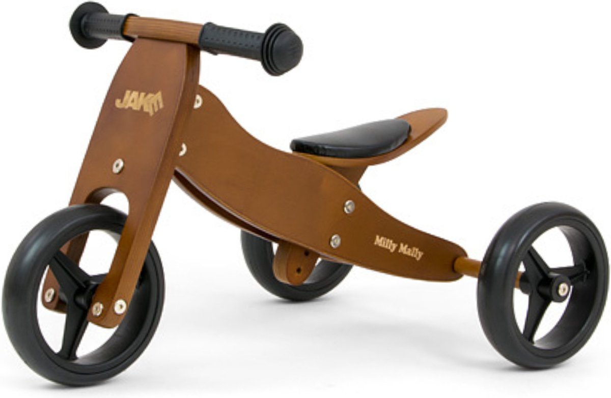 Milly Mally Ride On 2in1 Jake Dark Natural (5901761125214)