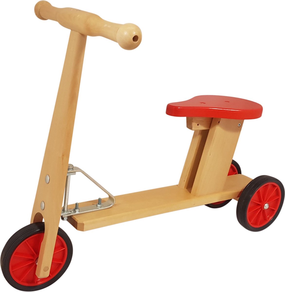 Playwood - Houten kinder step met 3 wielen - met zitje (8719348004688)