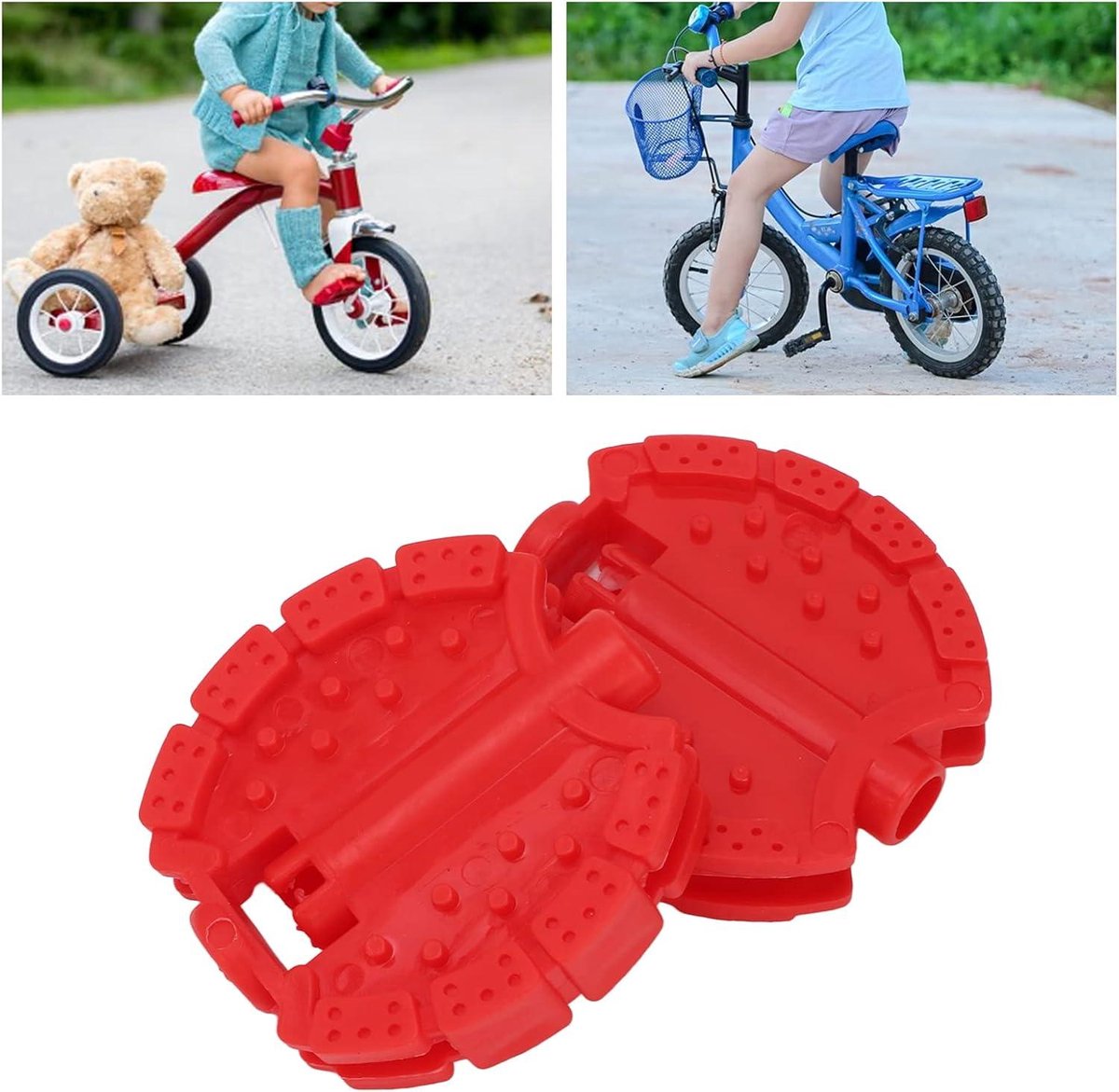 Provento - Vervangende pedalen kinder driewieler - Plastic - 2 Stuks - Fiets pedaal - Kinderen - Driewieler - Kind - Kinderwagen - Voorwiel - Voetpedaal - Accessoires (8785343645263)