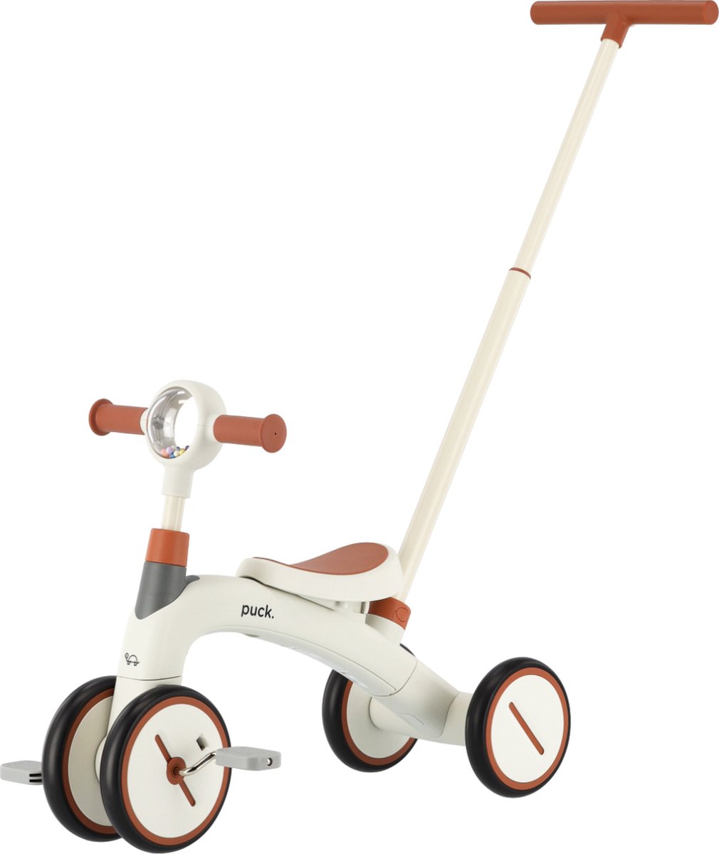 Puck 3-In-1 Driewieler - Wit/Bruin (1114582025708)