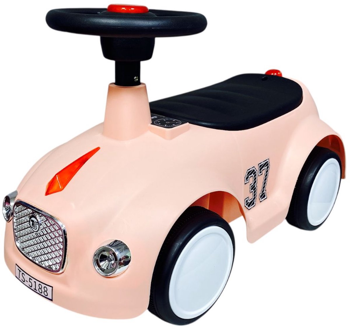 Q-Toys Loopauto met toeter - Licht en Geluid - 60 cm (8785268355544)