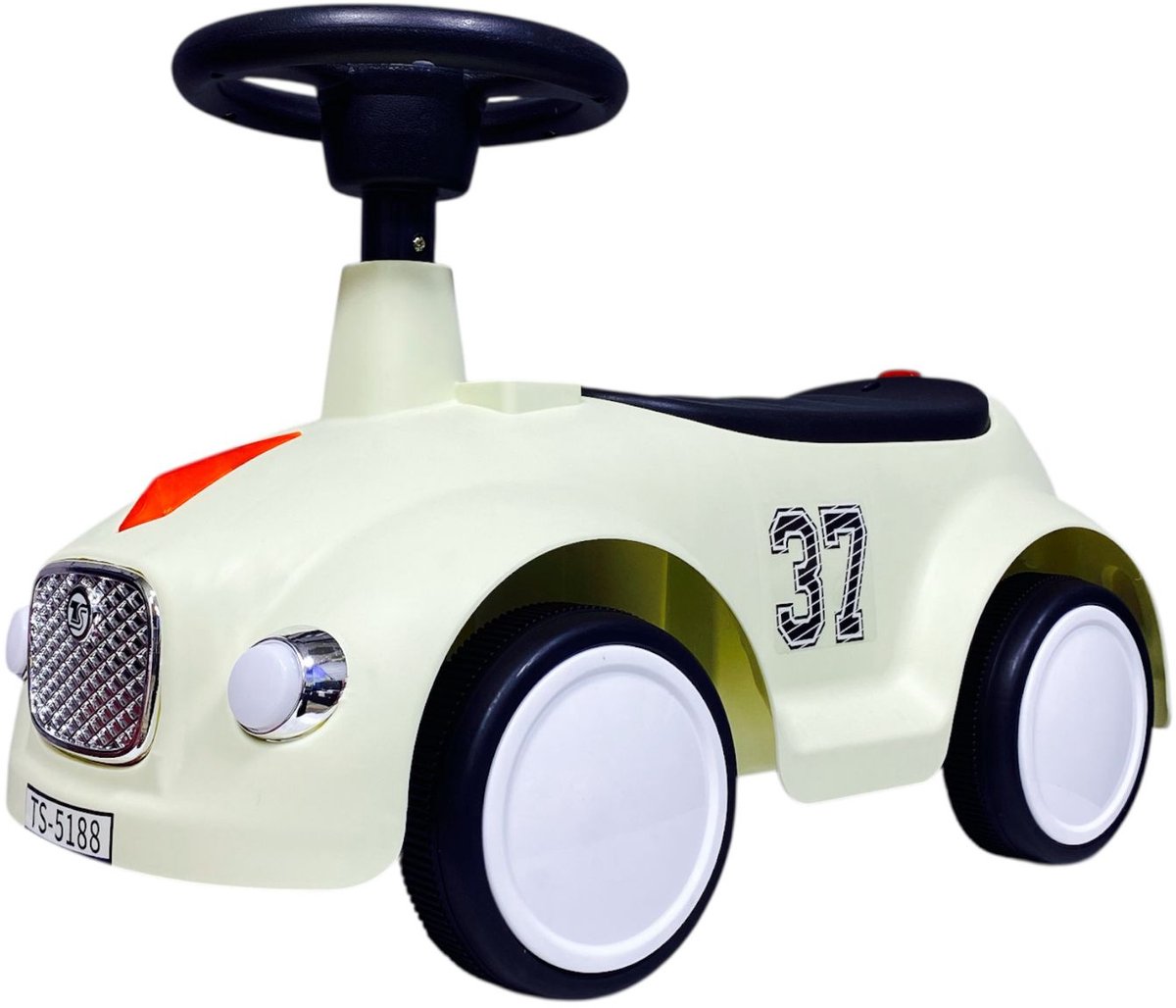Q-Toys Loopauto met toeter - Licht en Geluid - 60 cm - kinder auto (8785268355551)