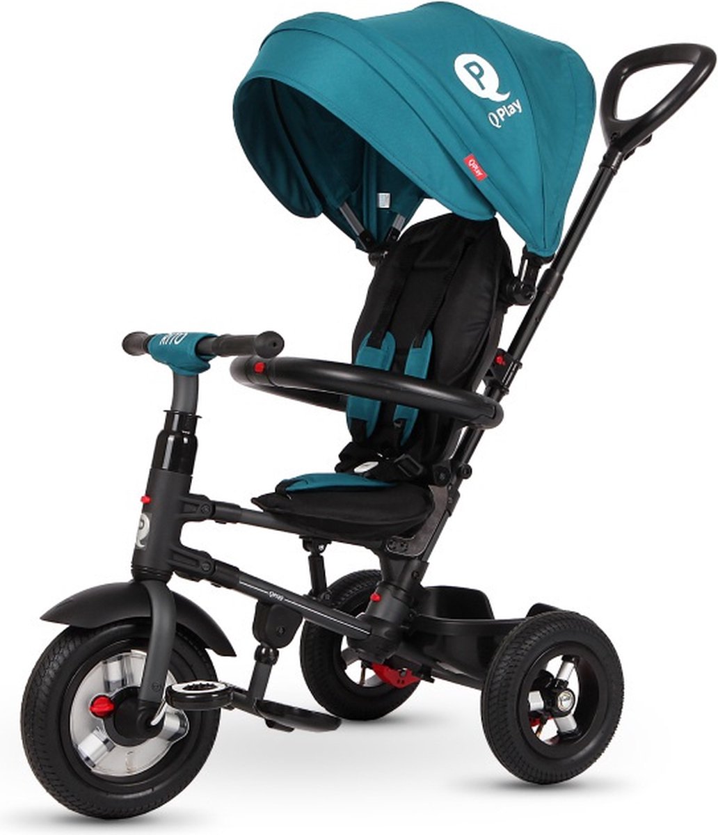 Qplay Driewieler Rito Air Junior 90 X 49 X 93 Cm Staal Turquoise (0686268624617)