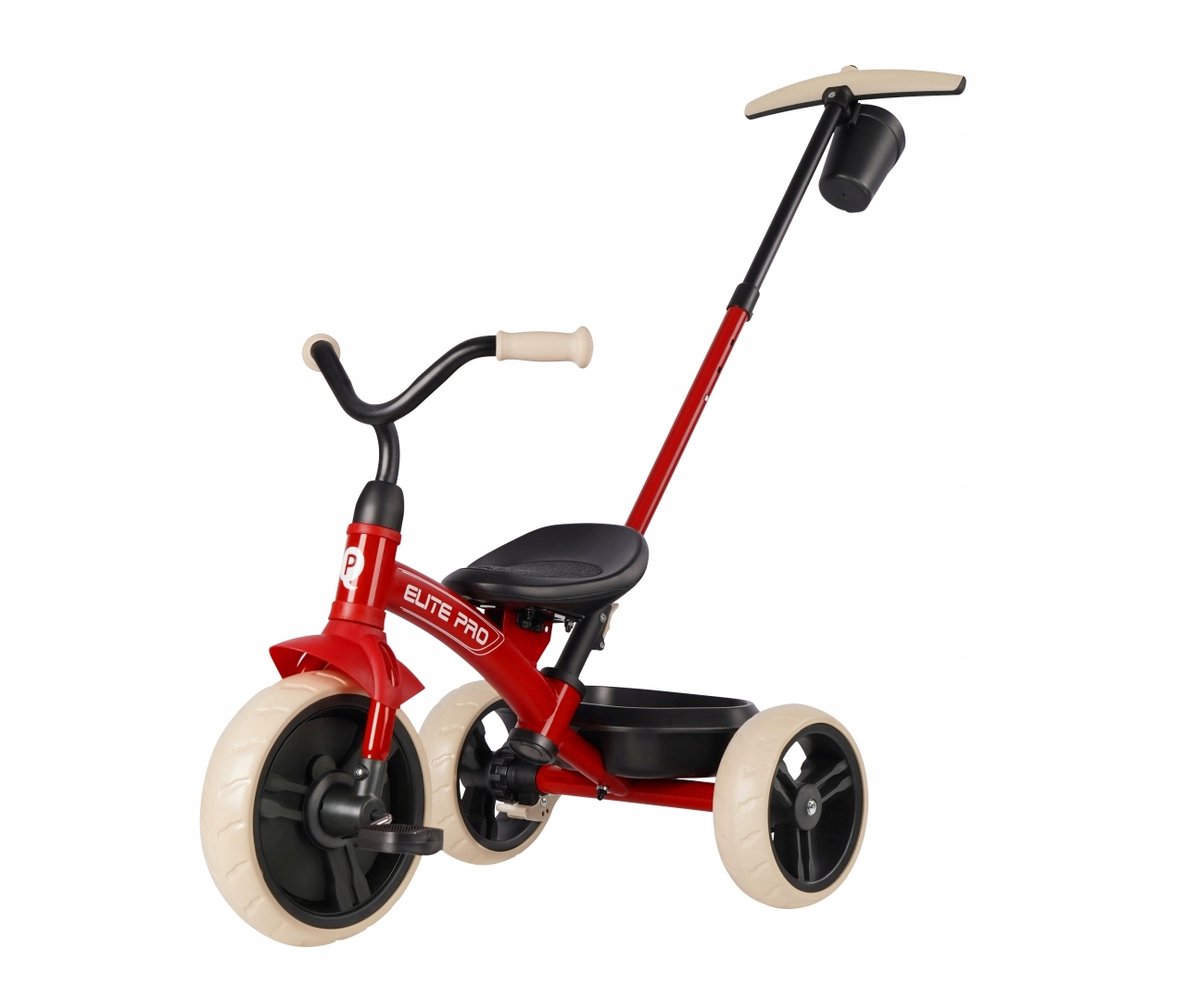 Qplay Elite Pro Driewieler Rood - Veilig in Comfortabel (5061047480656)