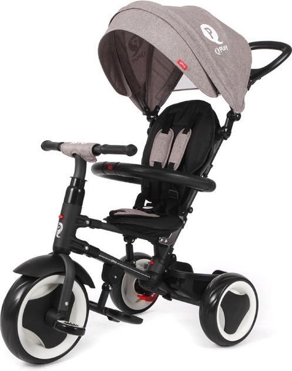 Qplay Rito Driewieler - Loopfiets - Grijs (0686268624440)