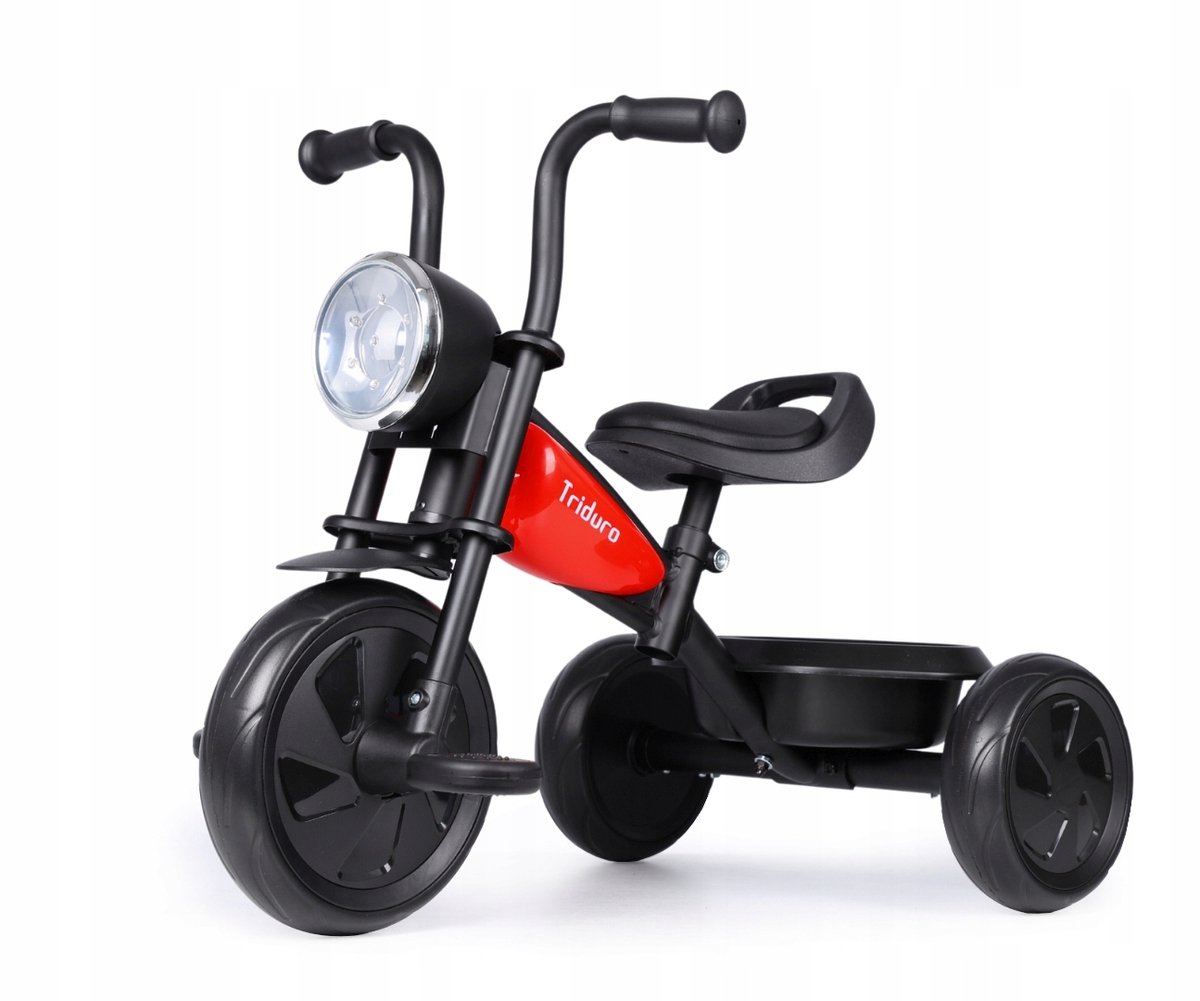 Qplay Triduro Driewieler - Motorfiets Stijl, Rood (5061047481509)