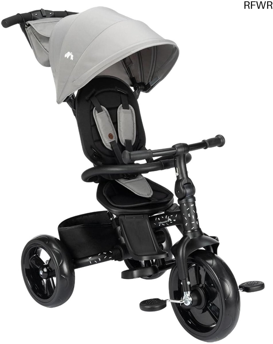 RFWR® Driewieler voor Baby en Peuter met Duwstang - Groeit Mee tot 4 Jaar, Comfortabele Zitting, Compact Opvouwbaar (8721316002107)