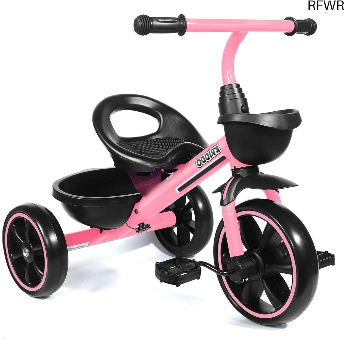 RFWR® Driewieler voor Kinderen van 24 Maanden tot 4 Jaar - Ergonomische en Veilige Peuterdriewieler in Roze (8721316117566)
