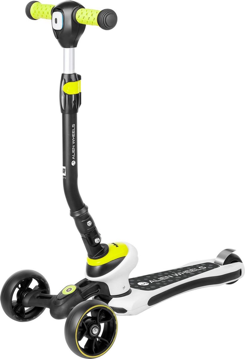 Rebel ZAB0122G - Driewielige kids step 'Alien Wheels', vanaf 3 jaar, geel (5901890055963)