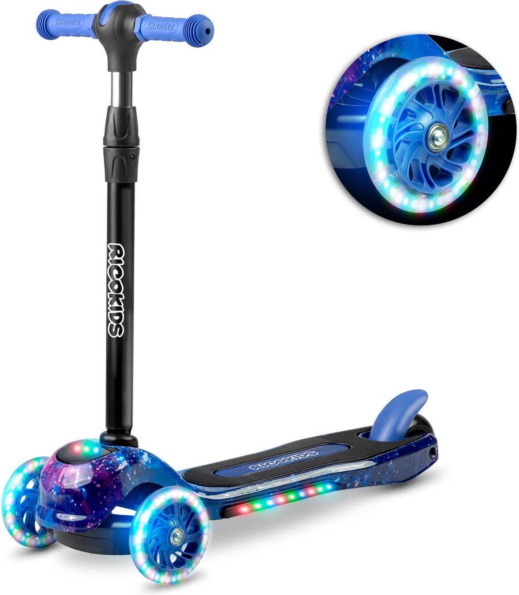 Ricokids Piko Driewielstep - Zwart-Blauw (5903890610166)