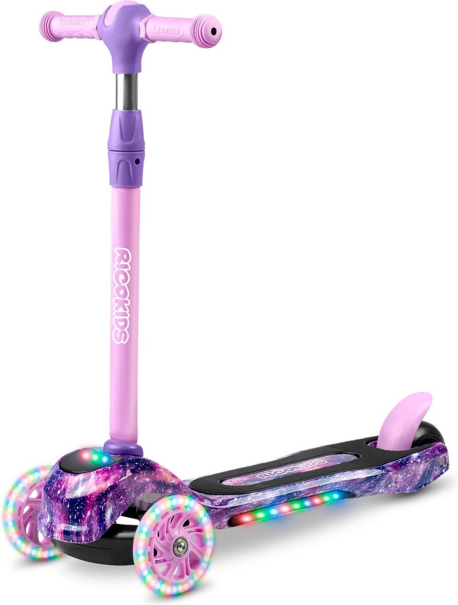 Ricokids Piko driewielige scooter - roze en paars (5903890610173)