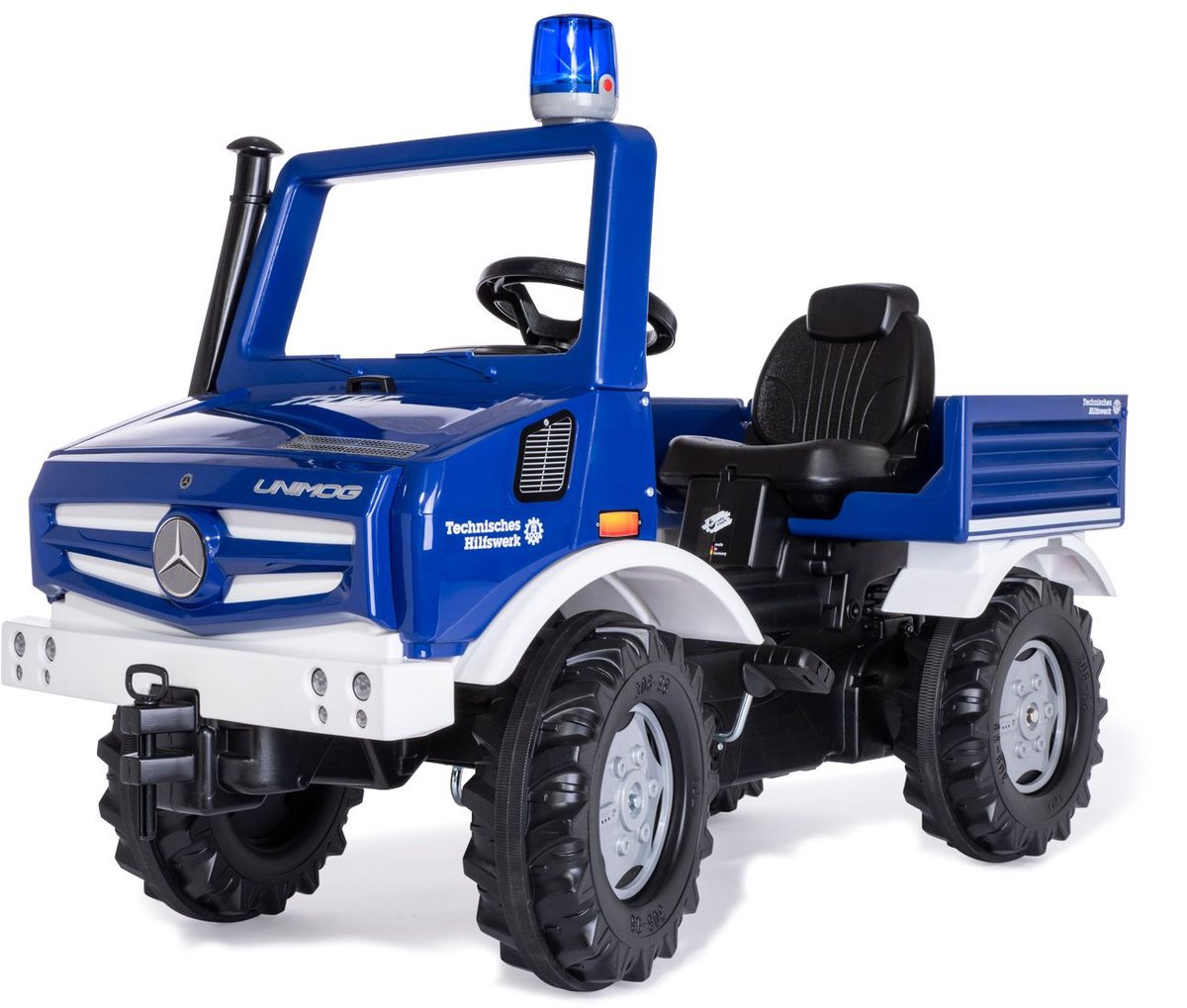 Rolly Toys Unimog THW TrapTractor met Zwaailamp (4006485038305)
