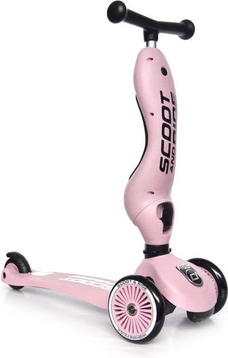 Scoot and Ride - Highway Kick 1 - Loopfiets - kinderstep - Rose - roze (8719632223023)