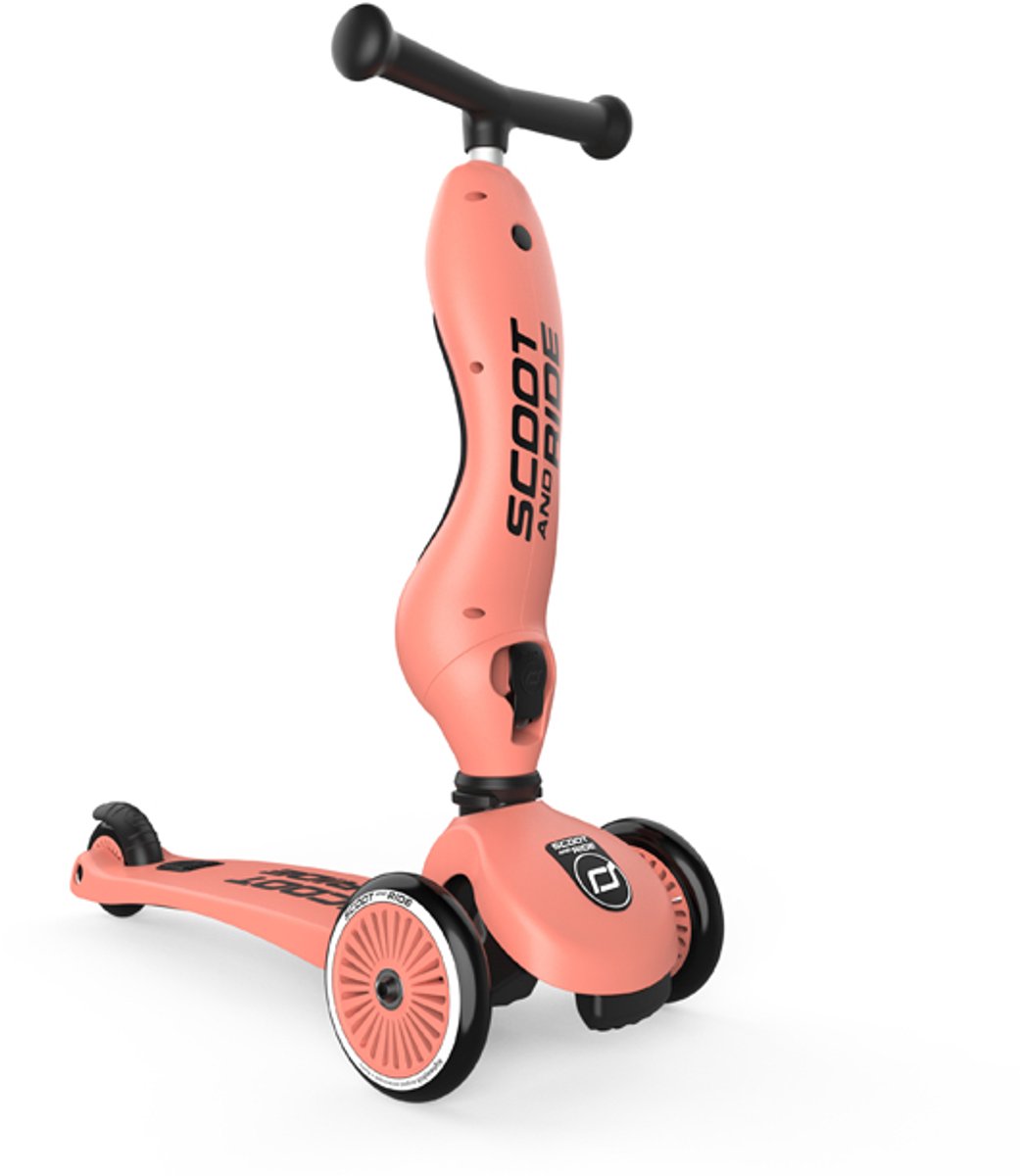 Scoot and Ride - Highwaykick 1 - loopfiets - kinderstep - Peach (7422225980951)