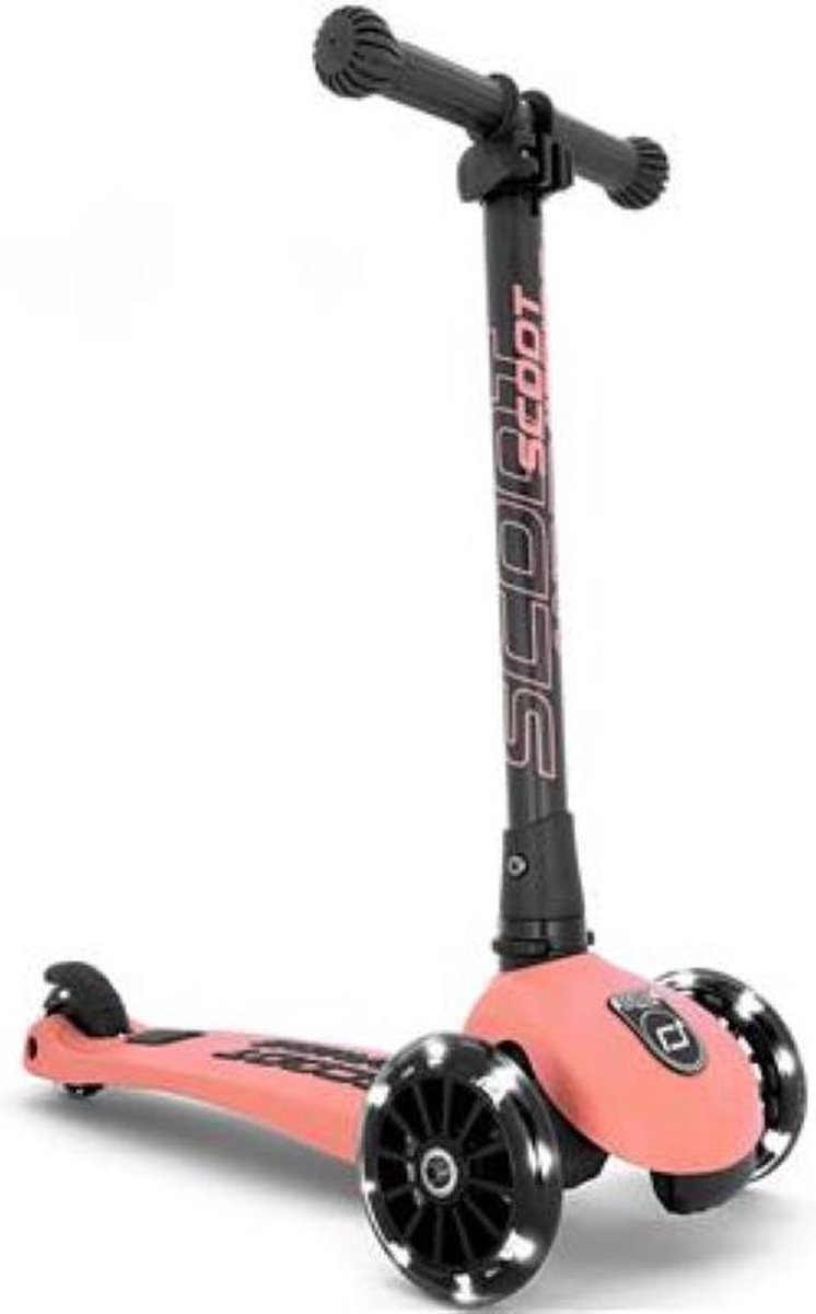Scoot and Ride - Highwaykick 3 - LED - kinderstep - Peach - 3+ jaar (8719632223146)