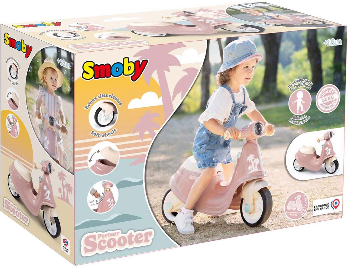 Smoby Skuter 721008 różowy (3032167210081)