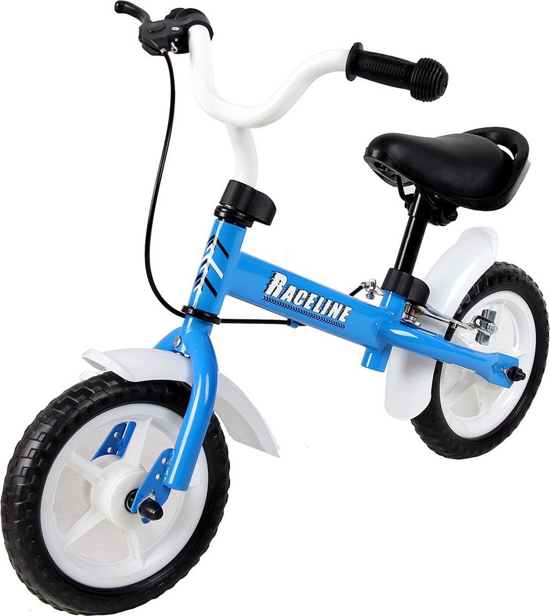 Spielwerk Loopfiets - Verstelbaar Stuur en Zadel Robuust vanaf 3 jaar - Blauw (4250525322040)