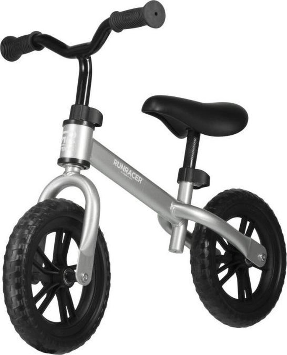 Stiga Sports® Loopfiets Runracer C-10 - Zilver - Loopfiets - Step - Kinderstep - Speelgoed - Kleuterfiets - Hoge Kwaliteit - Loopfiets Jongen - Loopfiets Meisje - Vanaf 3 Jaar - Fiets (7318685102029)