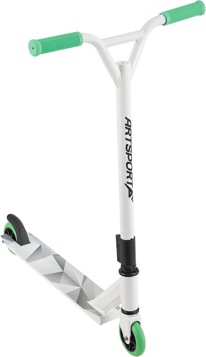 Stuntstep Futuristisch in Wit Groen (4260565526360)