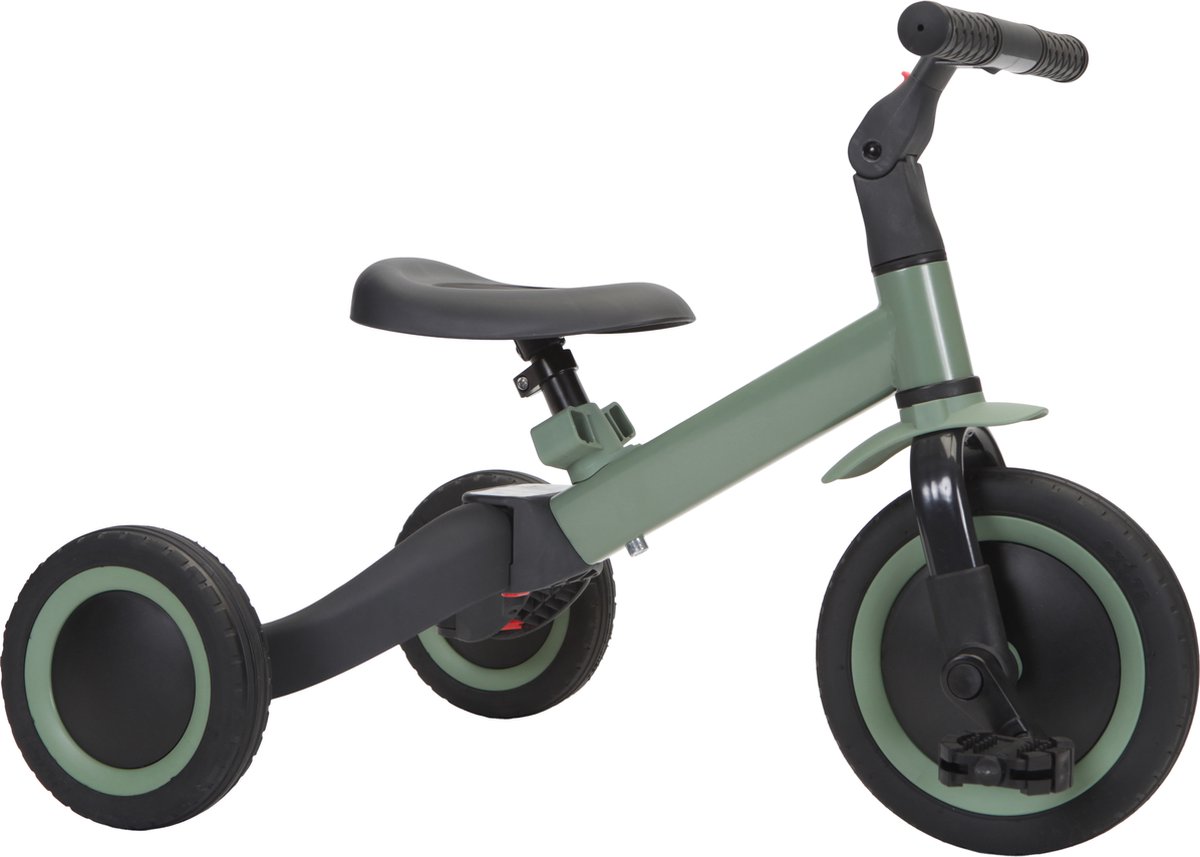 Topmark 4 in1 Driewieler - Loopfiets - Balance Bike - Kaya - Groen (8717154586381)