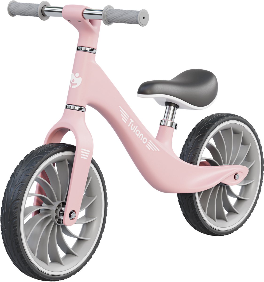 Tulano-Route 35-loopfiets-12 inch-vanaf 2 jaar-Roze (5903796019131)