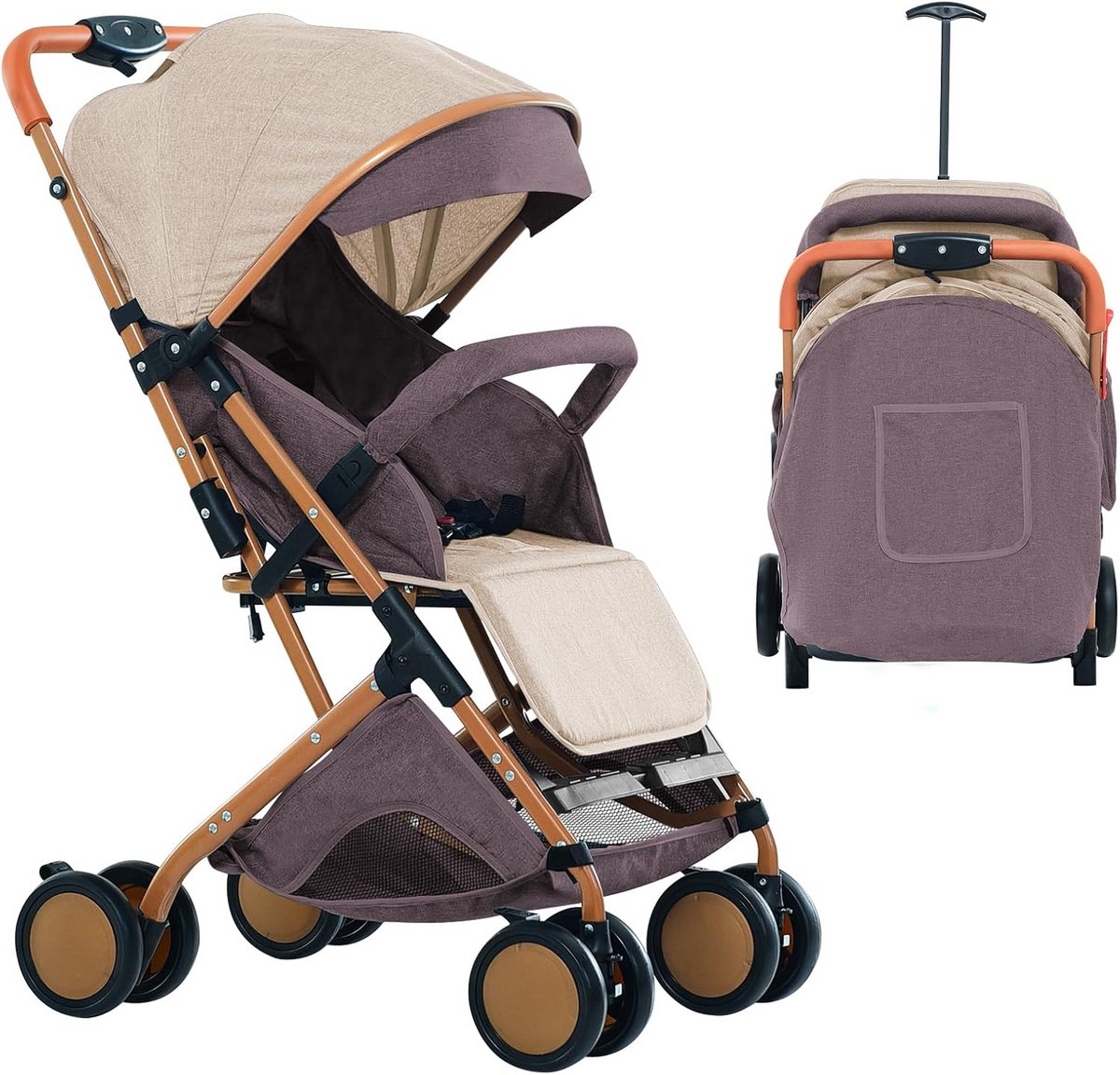 Veilig 3-in-1 Driewielfiets voor Baby's en Peuters tot 25 kg - Loopfiets met Duwstang (9101036453097)