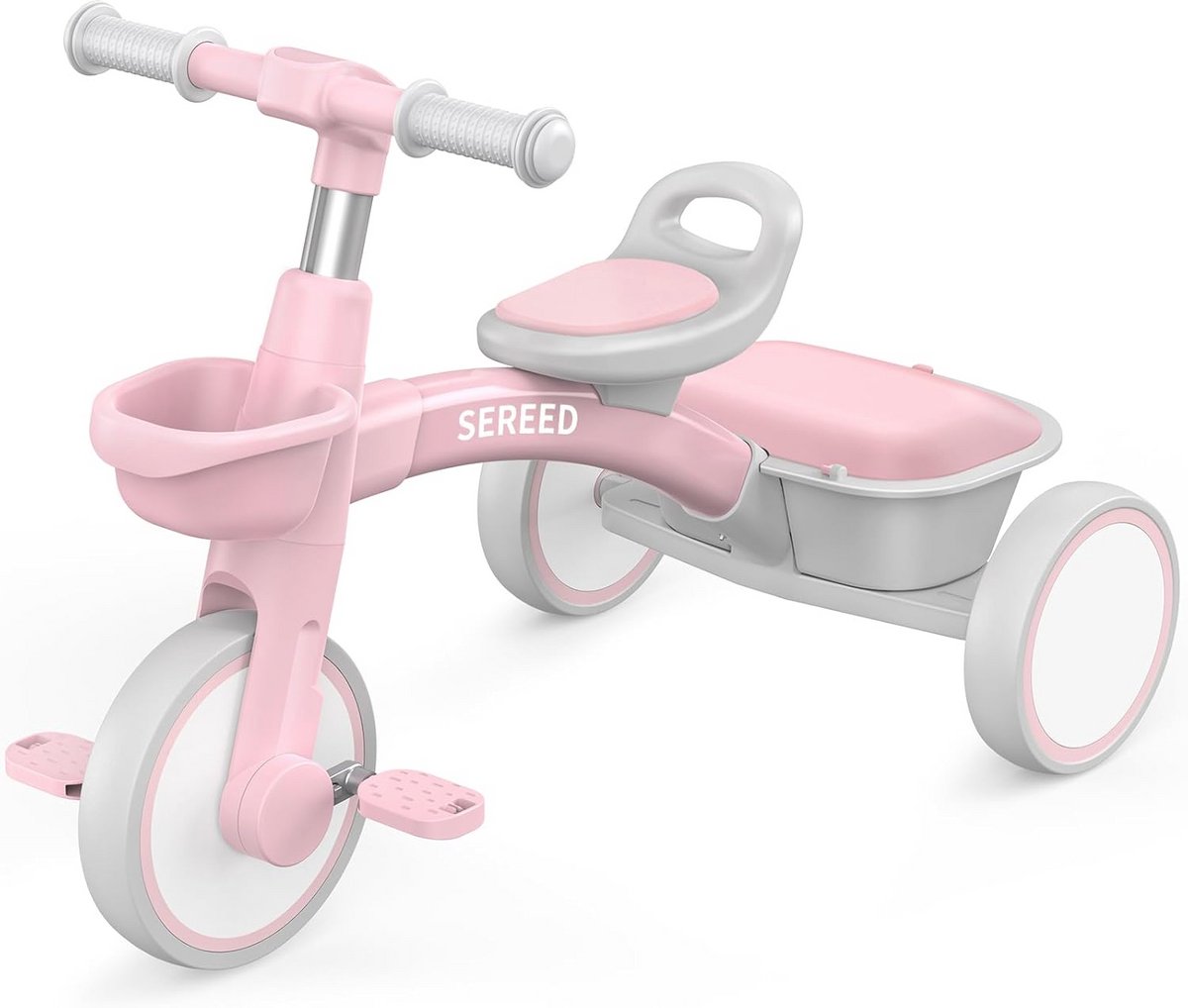 Verstelbare Driewieler voor Kinderen van 2-5 Jaar - Speelgoed en Cadeau voor Meisjes en Jongens (Roze) (9101047770367)