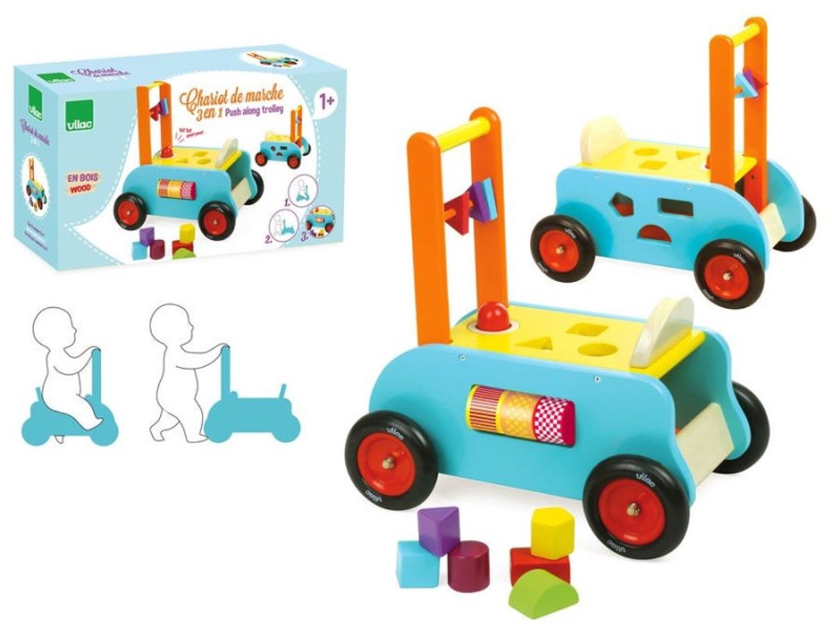 Vilac Houten multifunctionele looprek (3048700100672)