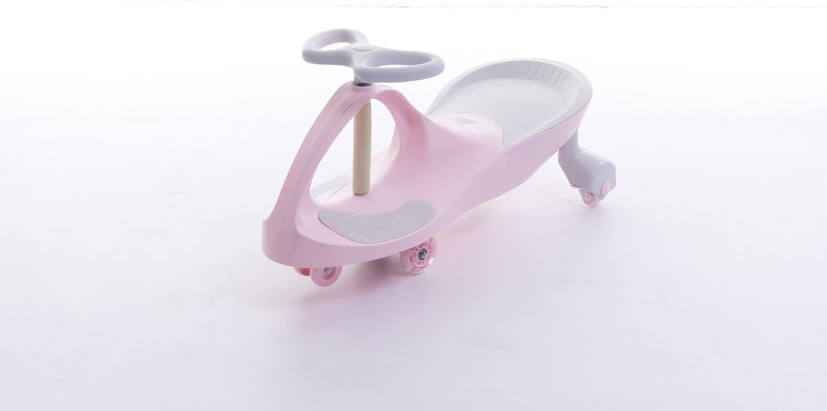 Wiggle Car Wiebelauto - LED Verlichting - Roze - Max. 130kg (8721303614511)