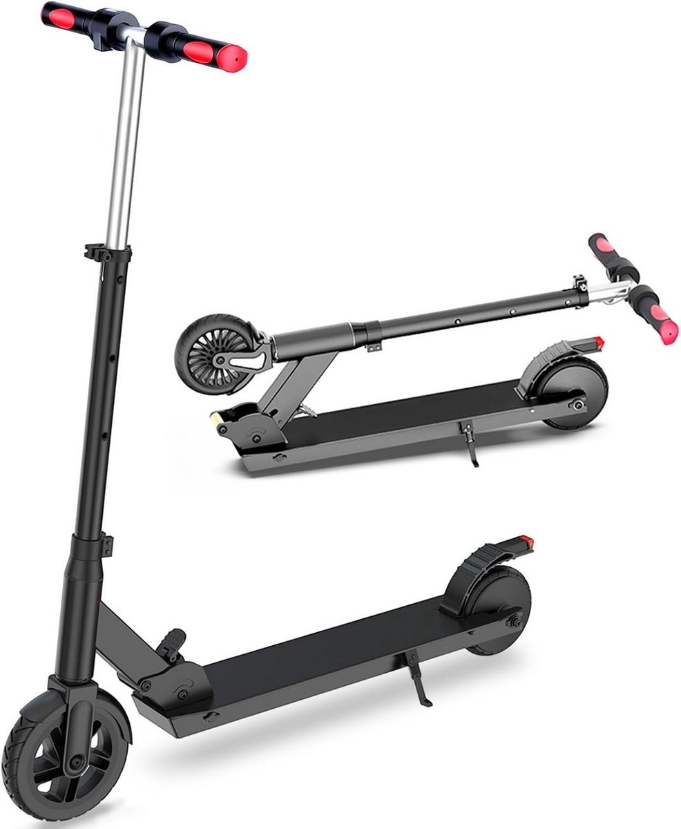 X1 Plus Elektrische Kinderstep - 150W Motor - 18 km/u - Verstelbaar Stuur - LED Verlichting - Dubbel Remsysteem - Opvouwbaar - Voor 6-14 Jaar- 75 kg - Zwart (8581700216707)