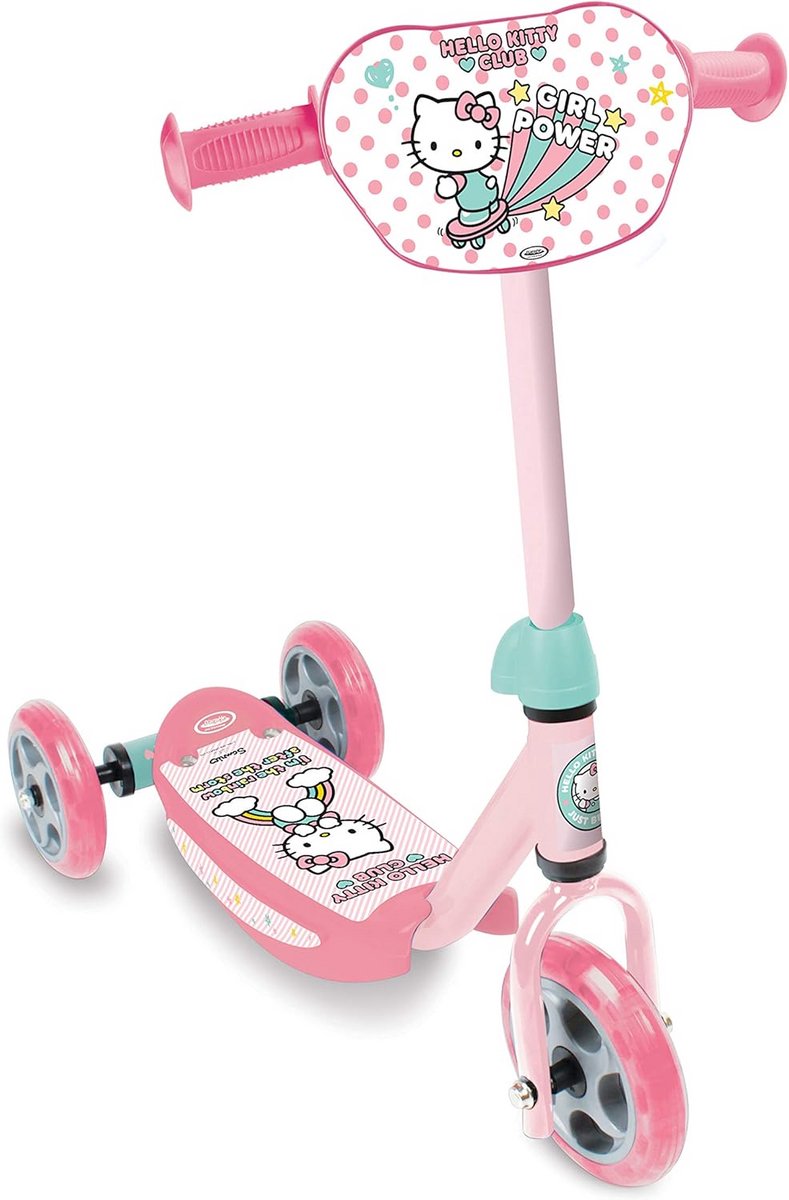 3-Wieler Scooter voor Kinderen Verstelbaar Stuur - Roze (9101058624789)