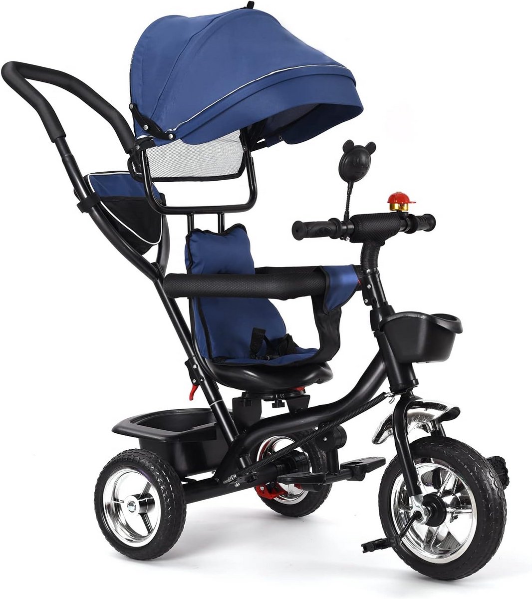 4-in-1 Loopfiets Driewieler met Duwstang voor Baby's en Peuters (9 maanden - 5 jaar) (9101057976667)