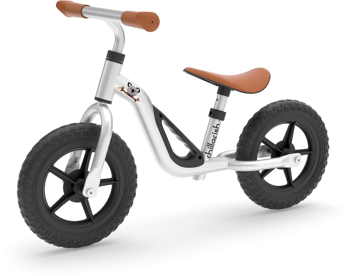 Chillafish Charlie Silver - Lichtgewicht Loopfiets - 10 Inch - 18 Maanden tot 4 Jaar (5425029651562)