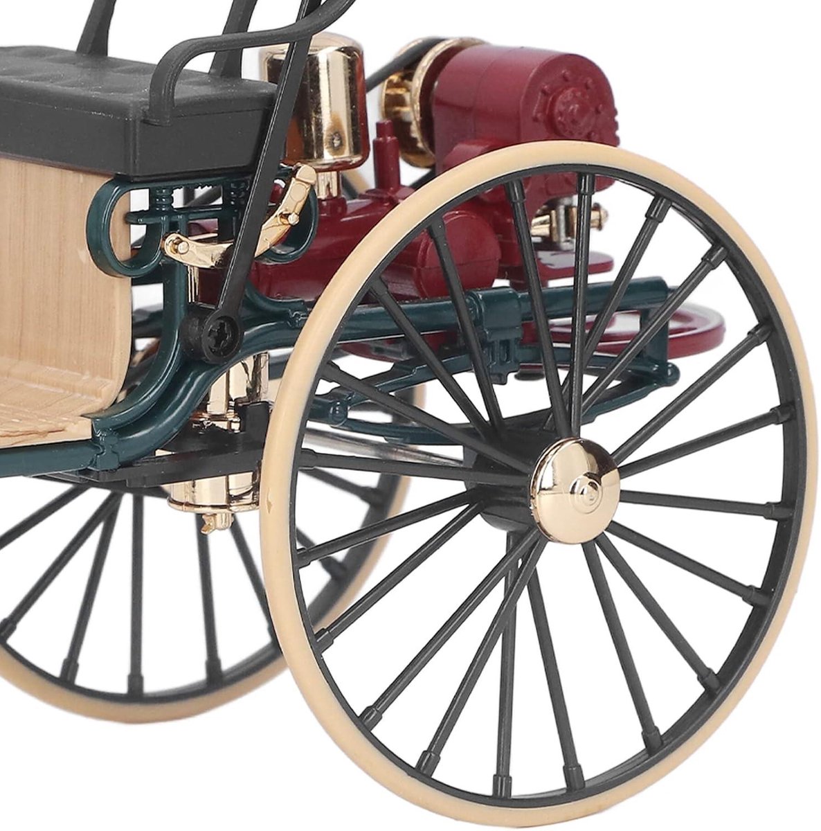Driewieler Ornament 1-12 Schaal Klassieke Legering Driewieler Model Ornament Hoge Simulatie Retro Miniatuur Driewieler Decoratie voor Thuis - Groen - Vintage Stijl . (6152313611665)