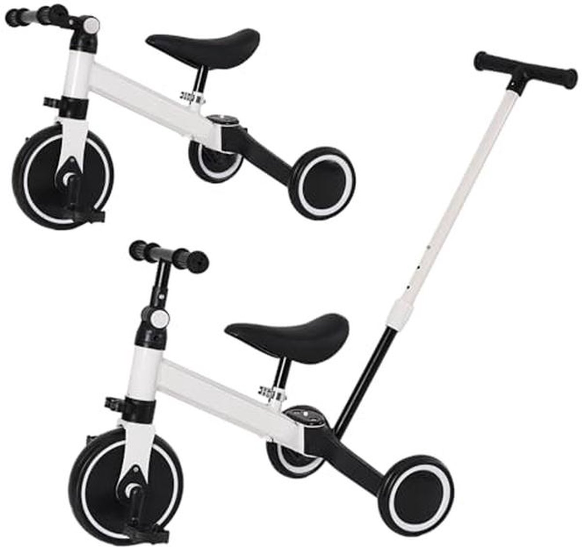 Evolutieve Driewieler Voor Kinderen - 4-in-1 Fiets Met Afneembare Pedalen Voor Leeftijd 1-7 Jaar (9101055537907)