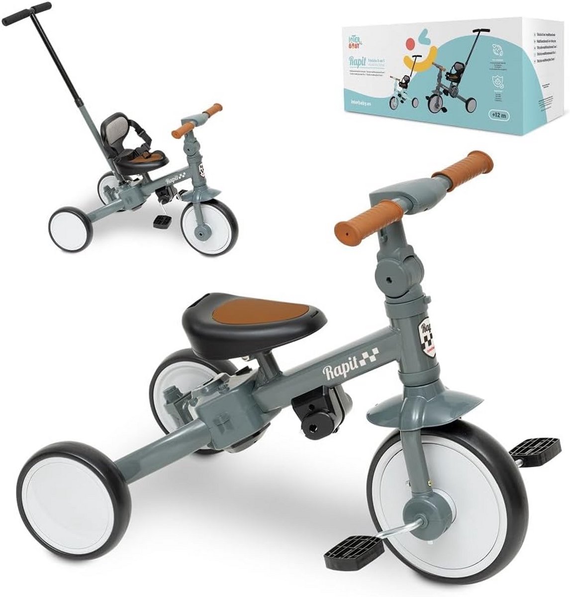 Evolutionaire 5-in-1 Loopfiets en Driewieler voor Kinderen van 1 tot 5 Jaar (9101057591785)