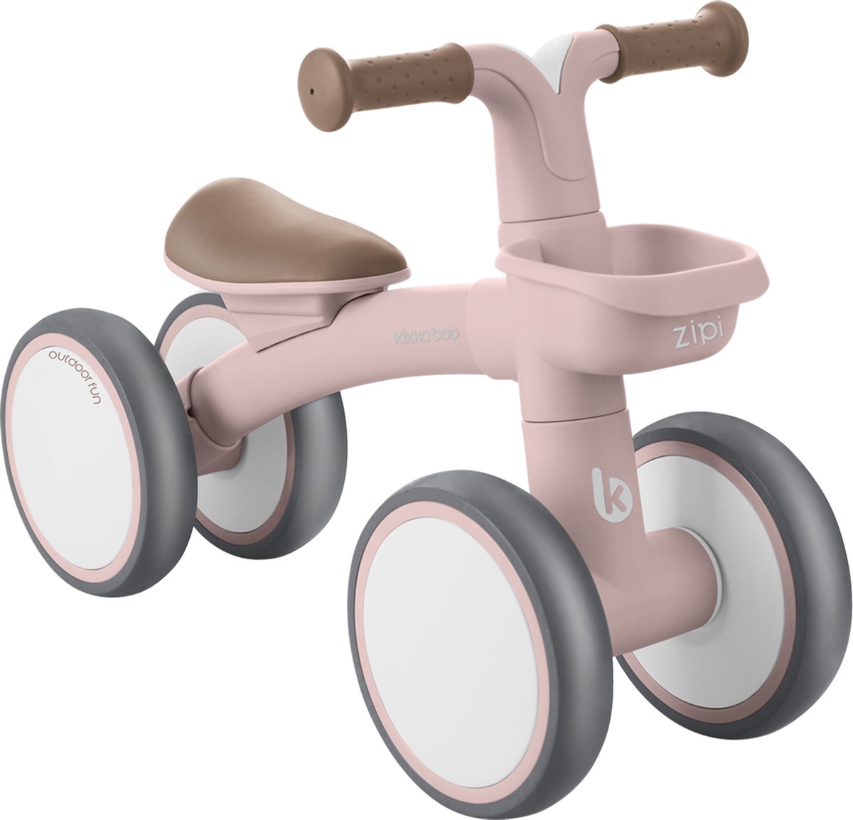 Kikkaboo Ride On Zipi Loopfiets Roze (3800171212915)
